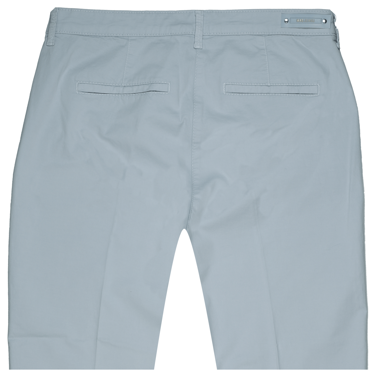 Damenhose Chino von MAC in Hellblau, detaillierte Rückansicht