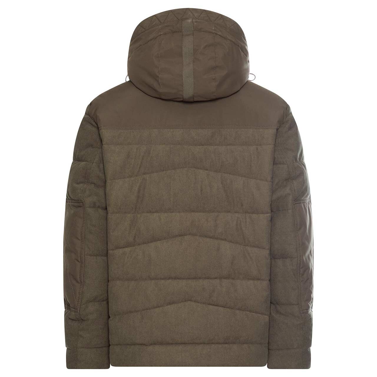 Herren Cord Jacke von Camel active in Dunkelbraun, Rückansicht
