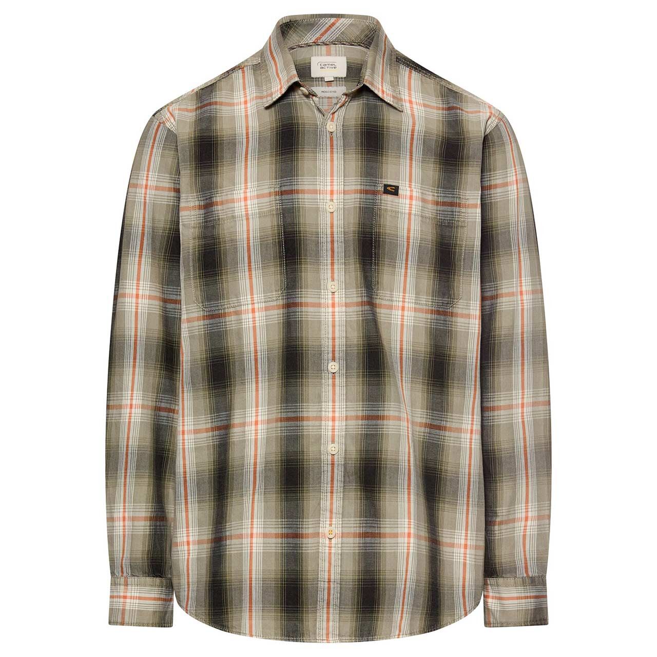 Camel active Herren Langarm Hemd burned orange