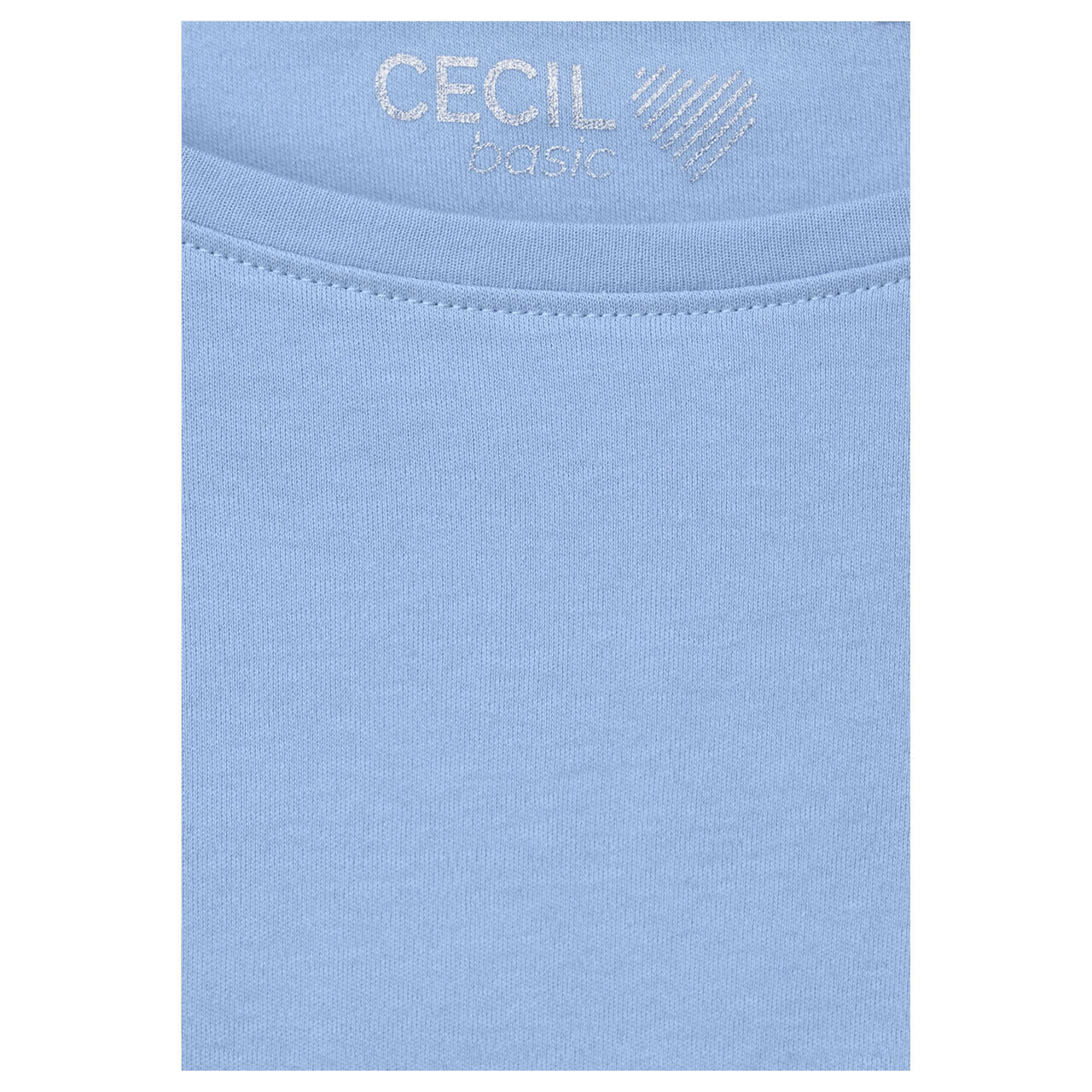 Cecil Damen 3/4 Arm Shirt Basic Boatneck soda blue