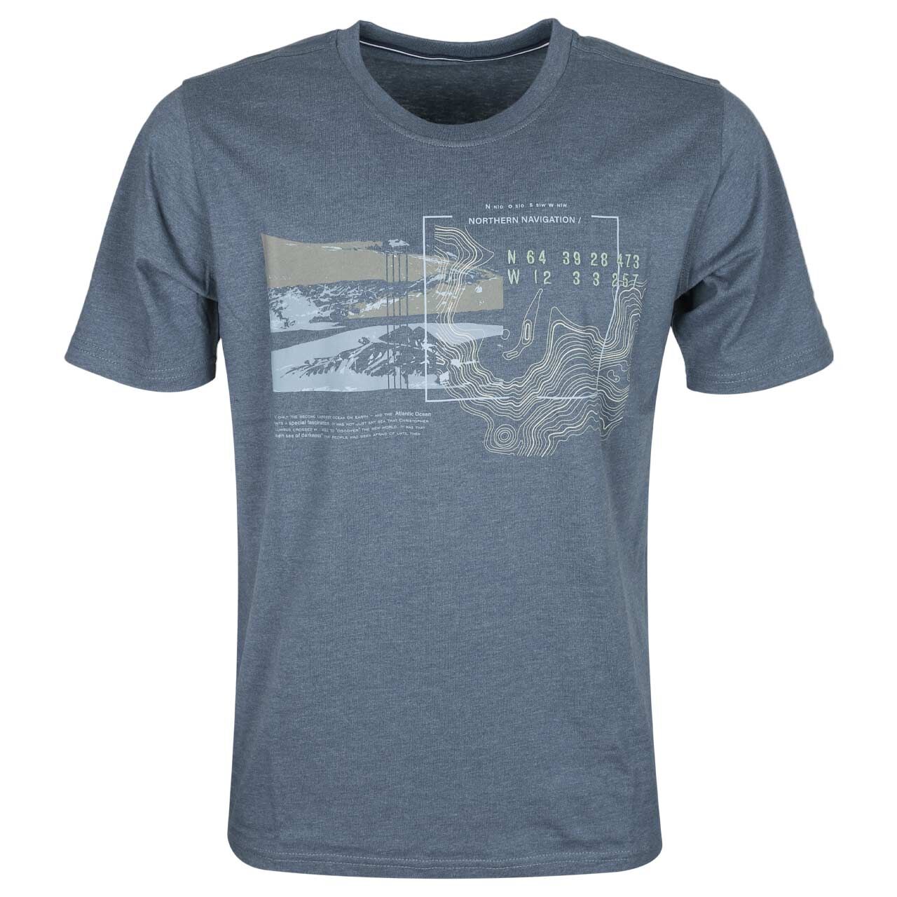 Casa Moda Herren T-Shirt blue printed