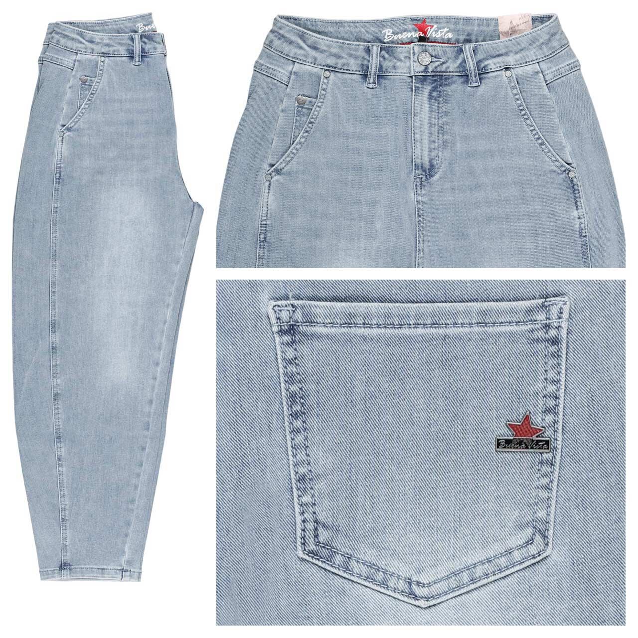 Buena Vista Ballon-T 7/8 Stretch Denim Jeans light washed