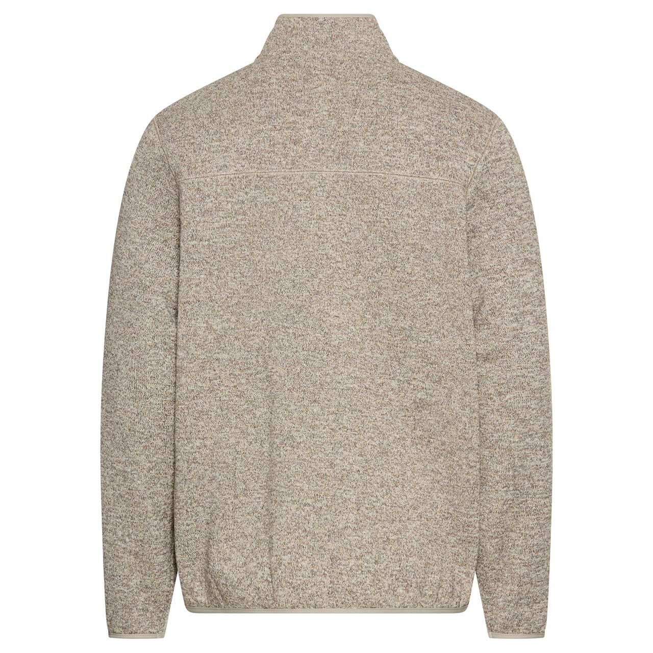 Herren Fleecejacke von Camel active in Hellbeige meliert, Rückansicht