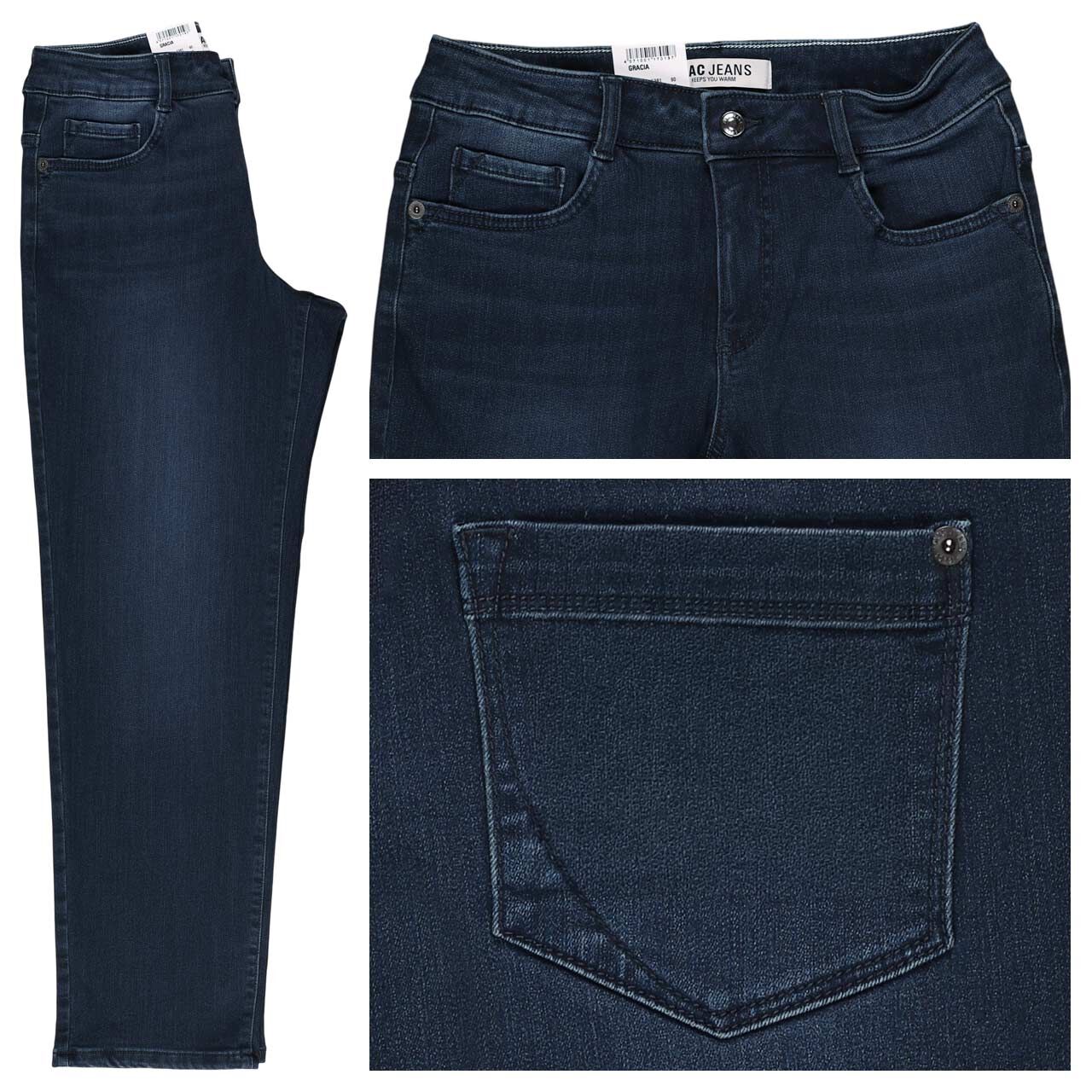 MAC Gracia Jeans midnight blue used winter denim