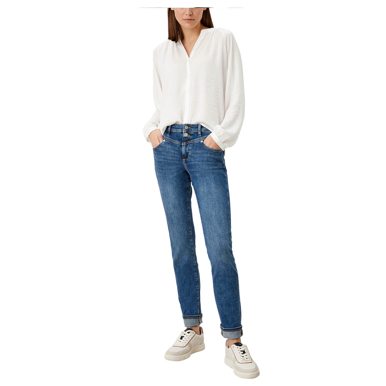 s.Oliver Jeans Betsy für Damen in Blau verwaschen, FarbNr.: 57Z6