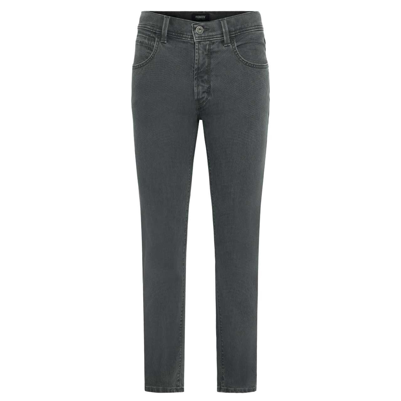 Stretch Herrenjeans Rando in Grau angewaschen, Vorderansicht