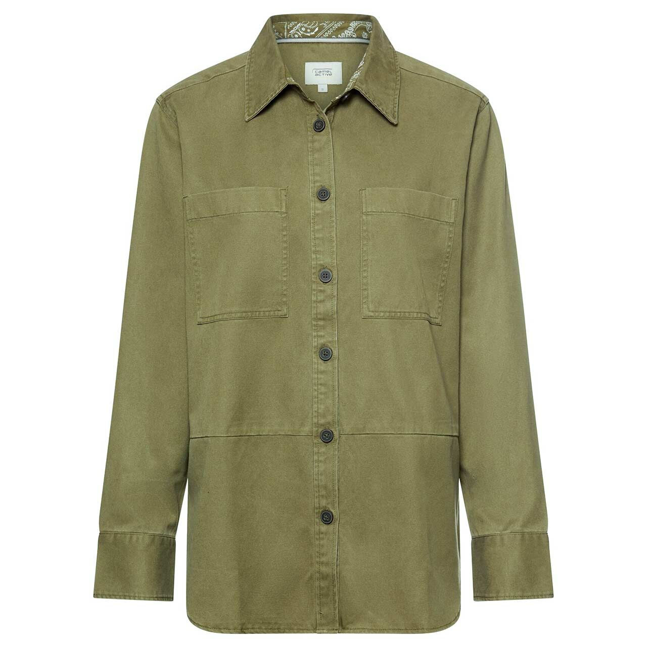 Camel active Damen Langarm Bluse khaki