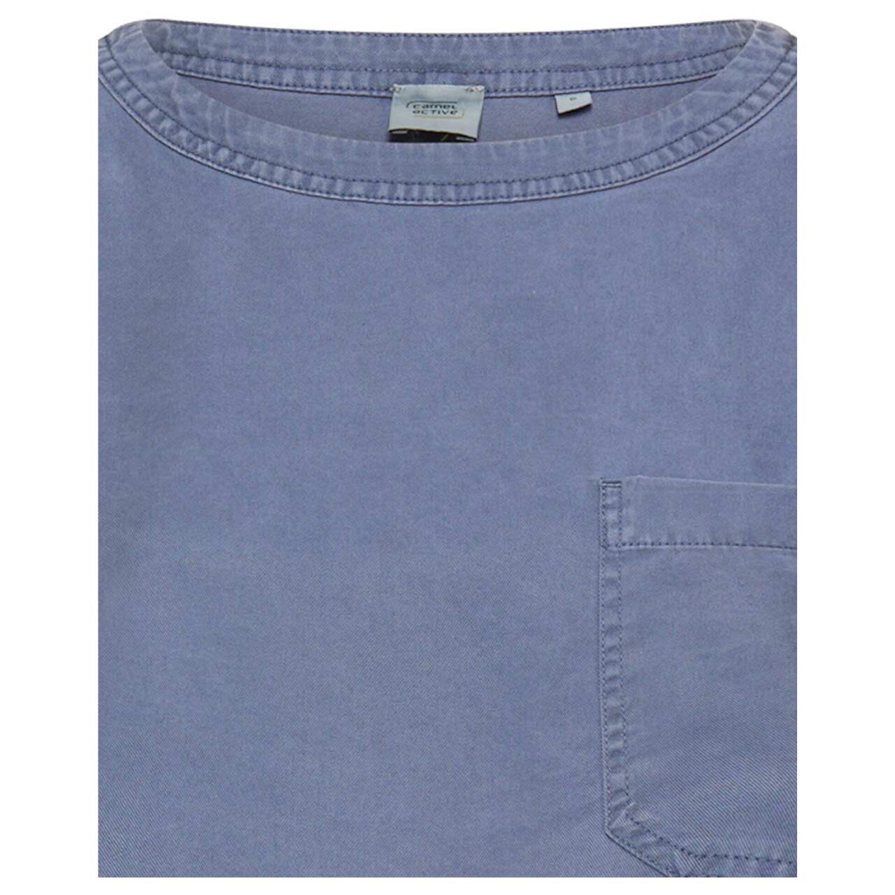 Damen T-Shirt von Camel active in Dunkelblau, detaillierte Vorderansicht