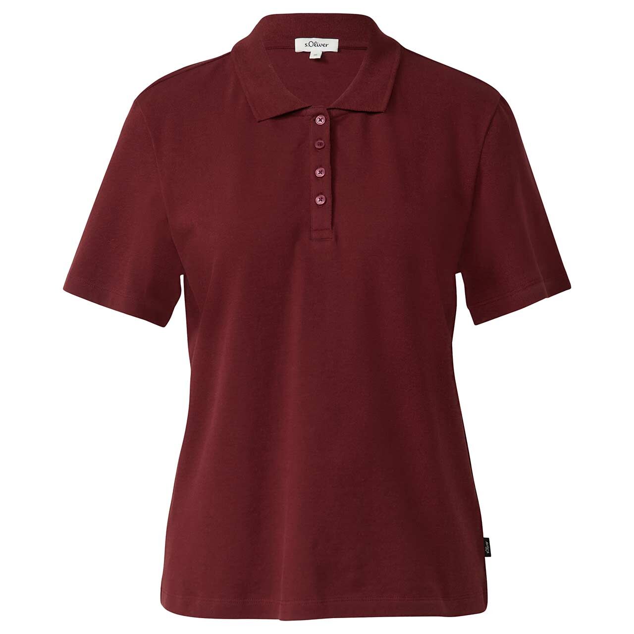 s.Oliver Damen Poloshirt dark pomegranate