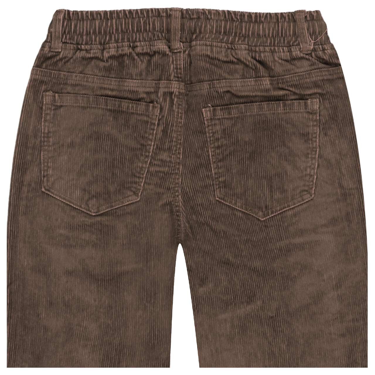 Damen Cordhose Tessy Jogpants von Red Button in Dunkelbraun, Rückansicht