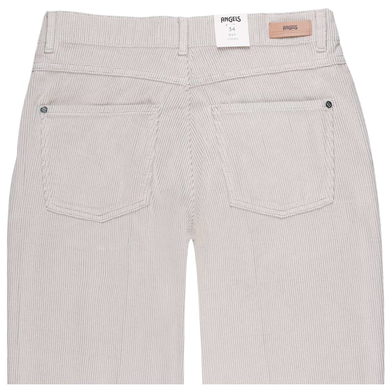 Damen Ankle Cordhose Evy Barrel von Angels in Hellbeige, detaillierte Rückansicht