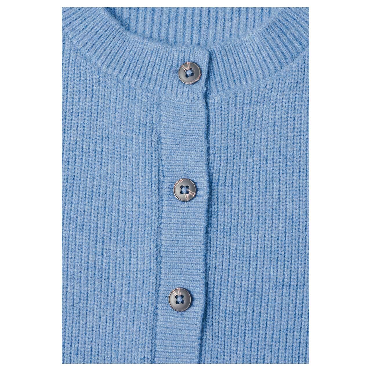 Street One Damen Strickweste Sleeveless Cardigan northern blue melange