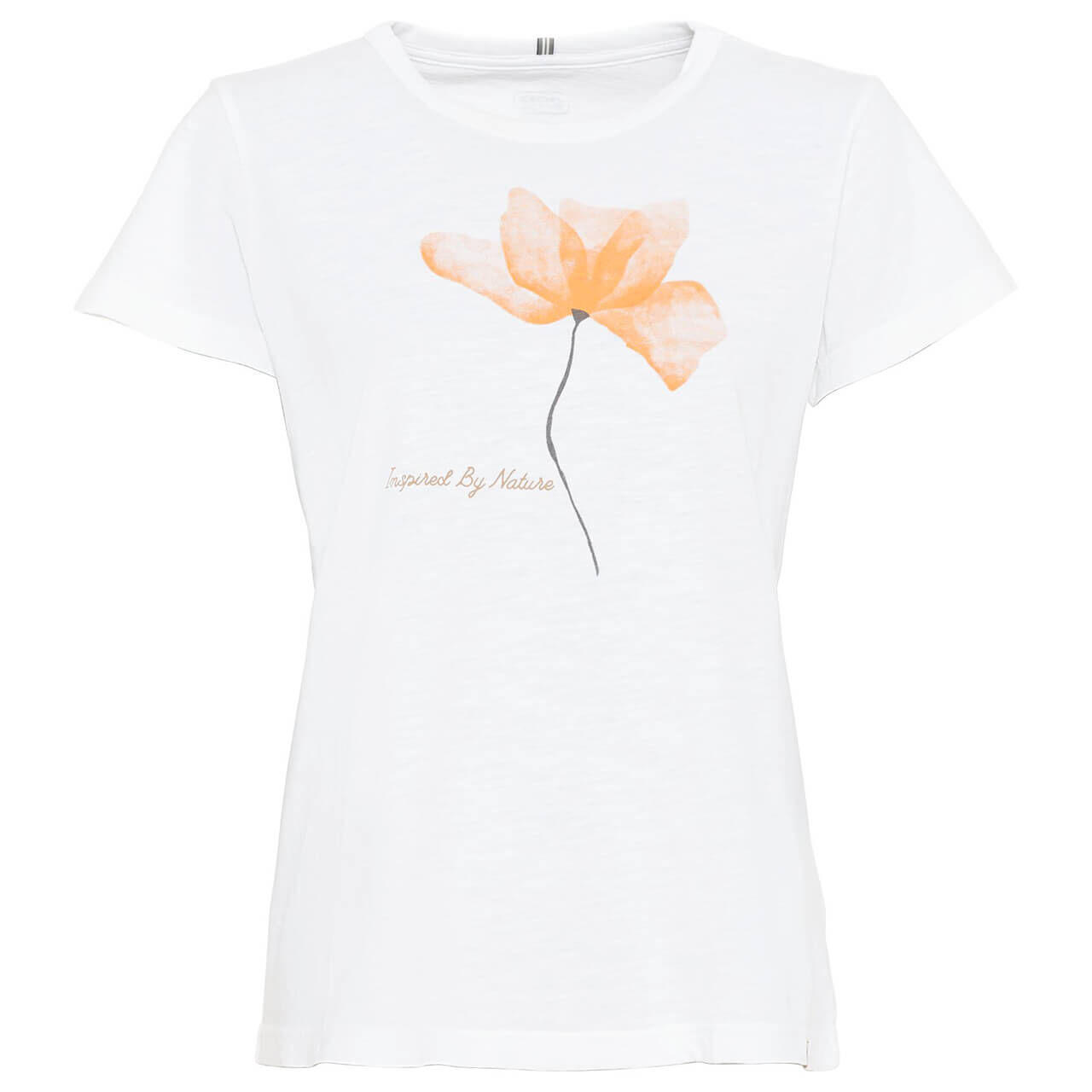 Camel active T-Shirt für Damen in Weiß mit Print, FarbNr.: 90