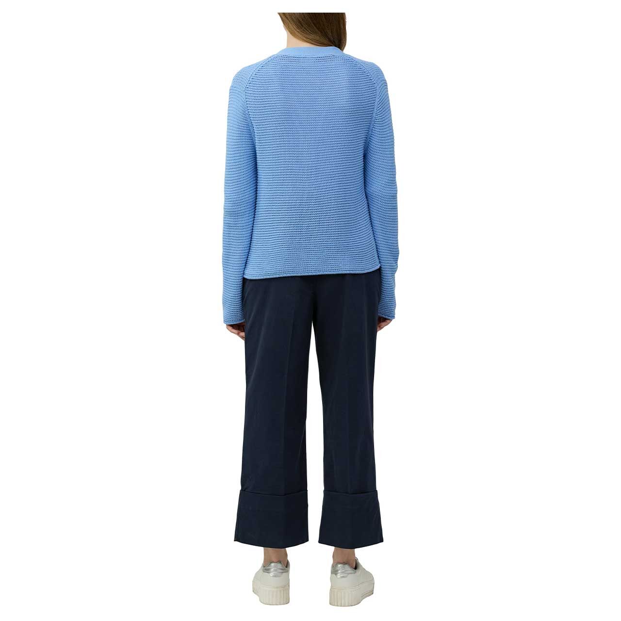 Damen Strickjacke von s.Oliver in Hellblau, Rückansicht am Model