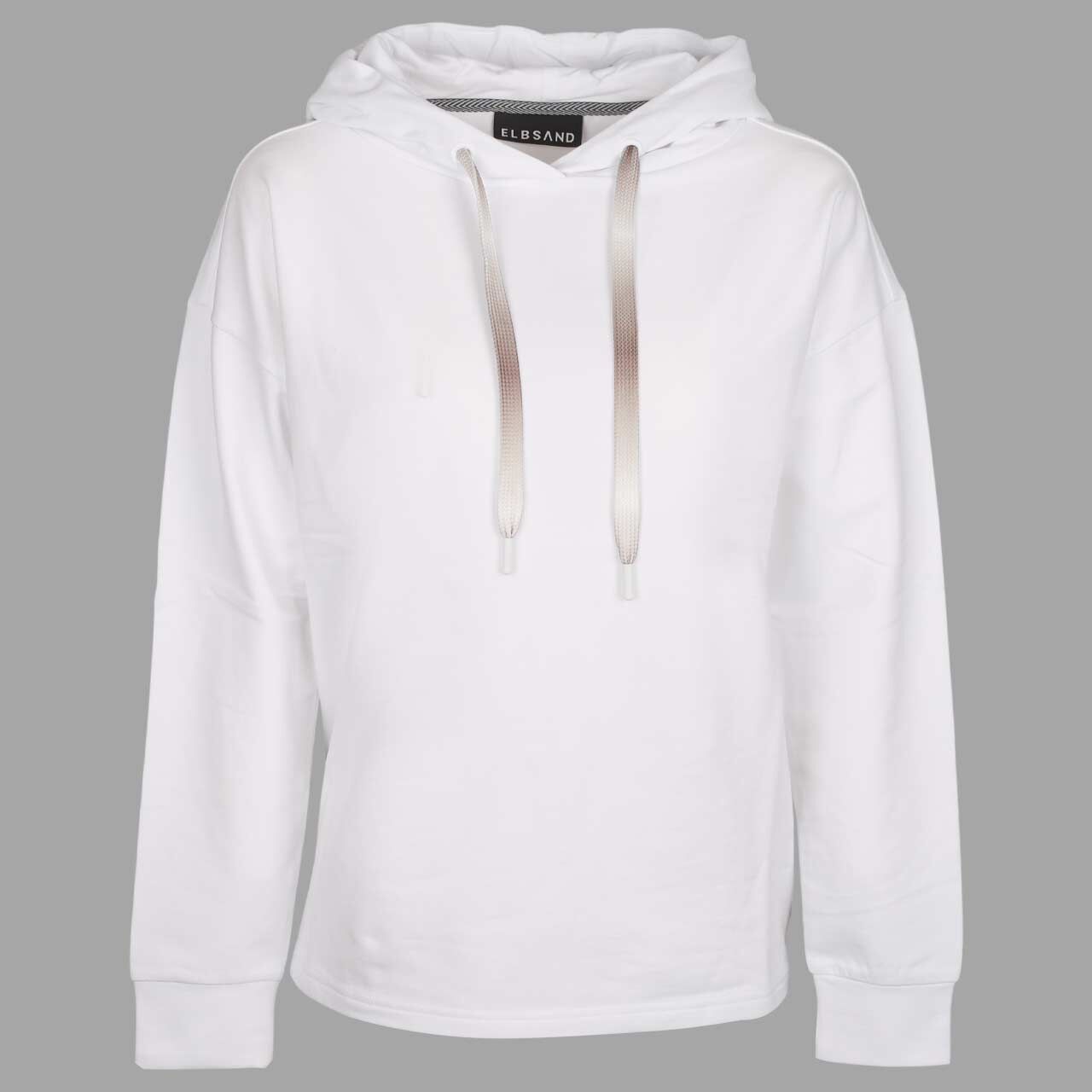 Elbsand Damen Hoodie Sweatshirt Ela bright white