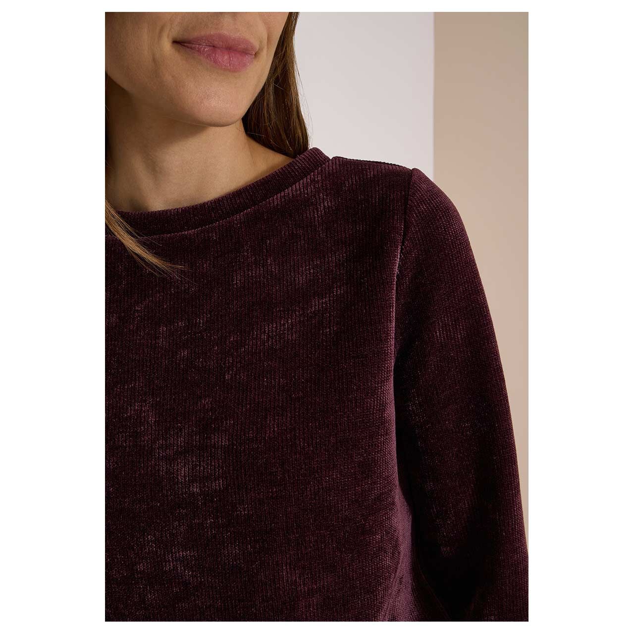 Cecil Damen 3/4 Arm Cord Shirt Soft berry red