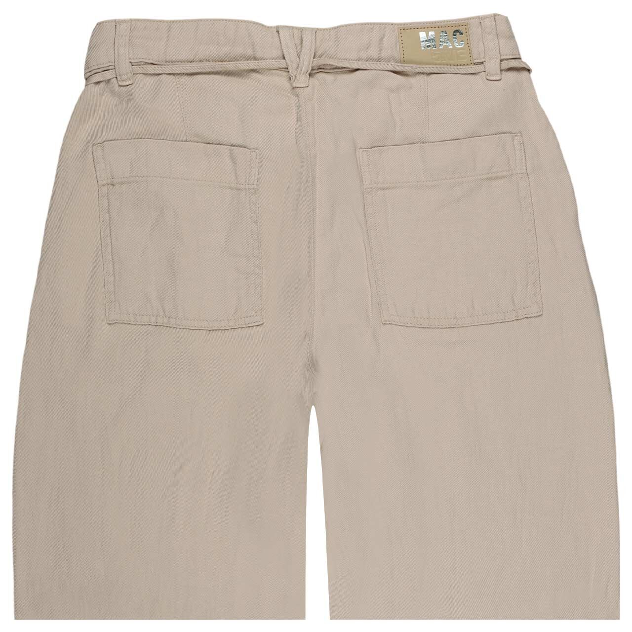 Stretch Damenhose Wendy 2.3 von MAC in Beige, detaillierte Rückansicht