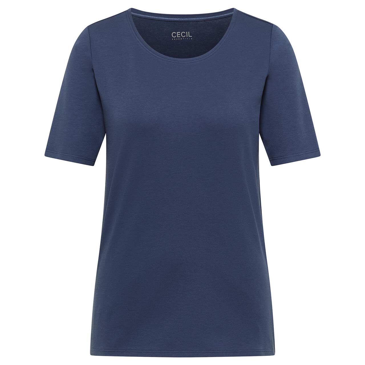 Cecil Damen T-Shirt Lena sporty denim blue