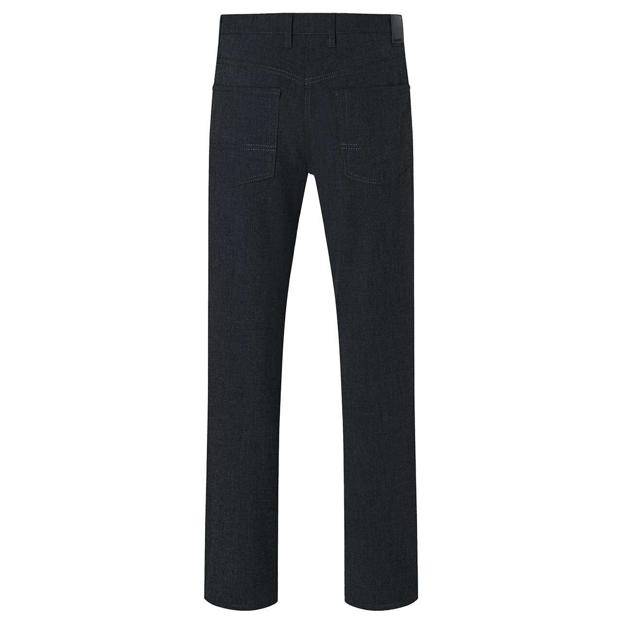Stretch Herrenhose Arne Travel von MAC in Schwarz, Rückansicht