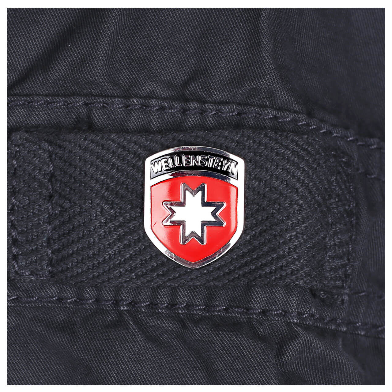 Herren Jacke Colonel von Wellensteyn in Dunkelblau, Detailansicht Logo