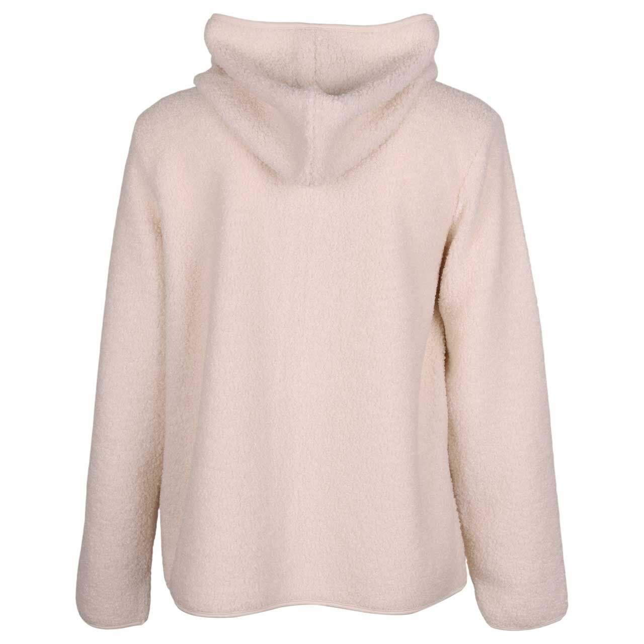 Damen Teddyjacke Solid Jacket von Cecil in Cremeweiß, Rückansicht
