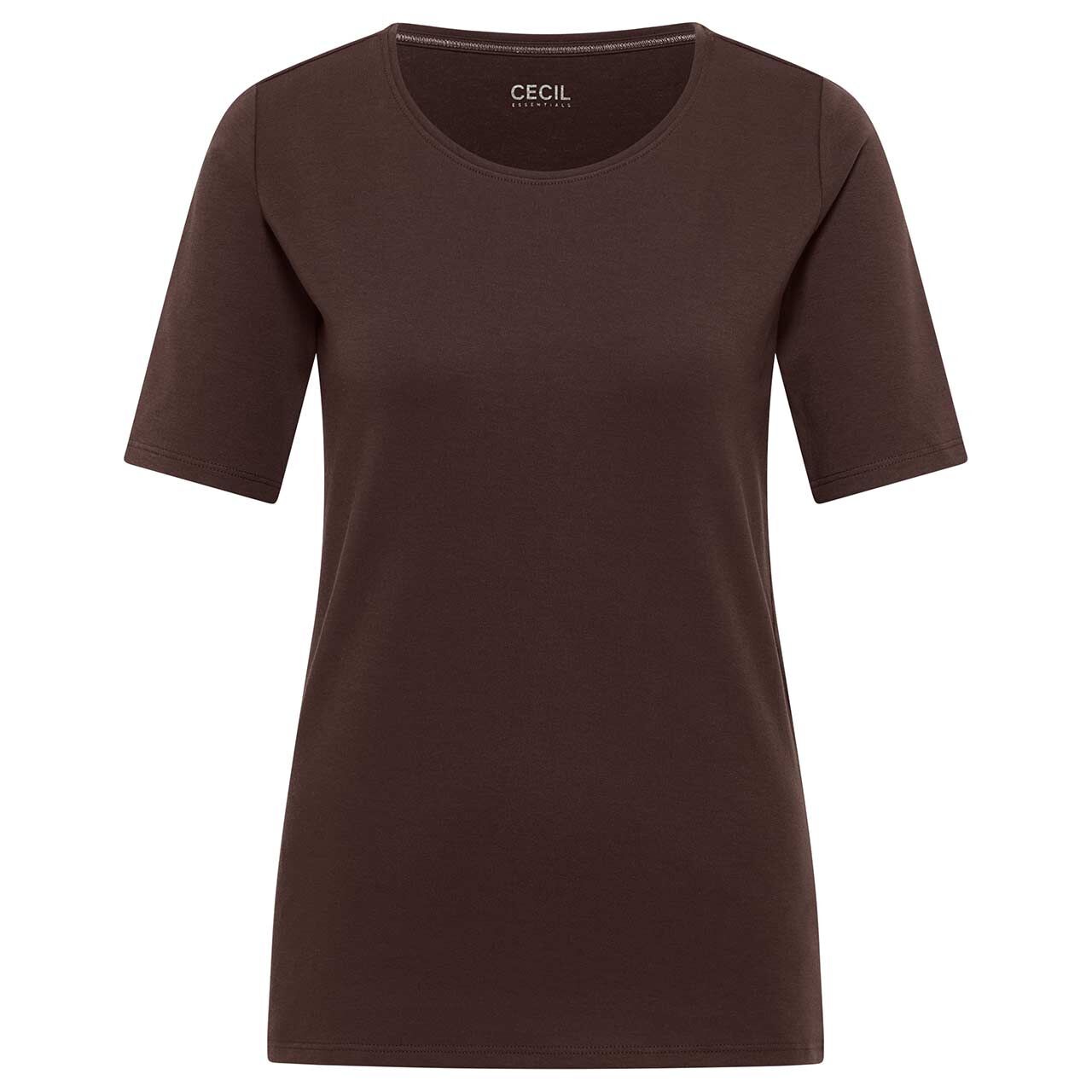 Cecil Damen T-Shirt Lena macchiato brown