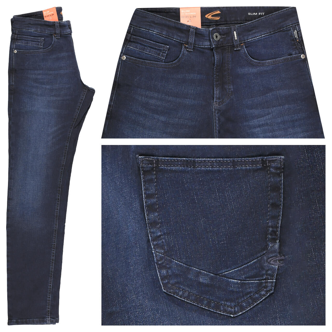 Camel active Jeans Madison fleXXX für Herren in Dunkelblau angewaschen, FarbNr.: 46 Camel active Jeans Madison fleXXX für Herren in Dunkelblau angewaschen, FarbNr.: 46