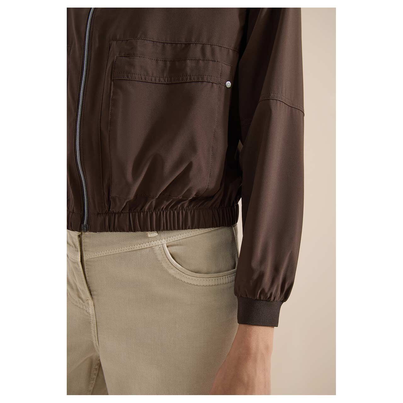 Cecil Damen Jacke Light Travel Blouson brown cacao