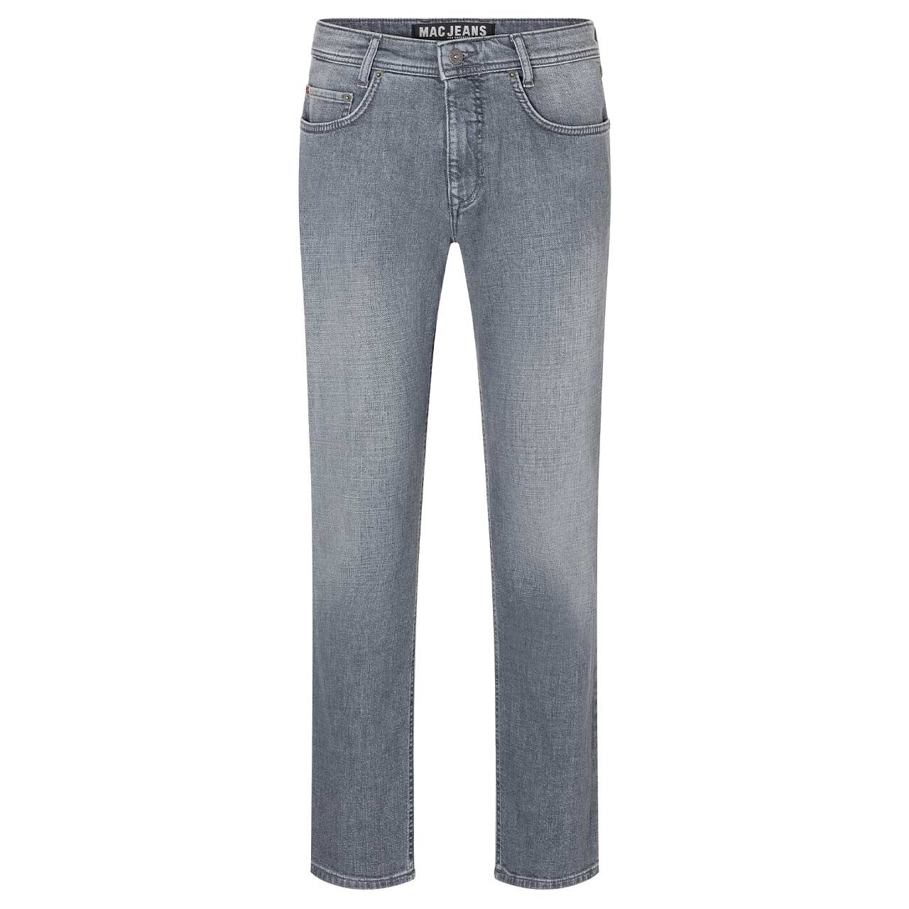 Stretch Herrenjeans Arne von MAC in Dunkelgrau verwaschen, Vorderansicht
