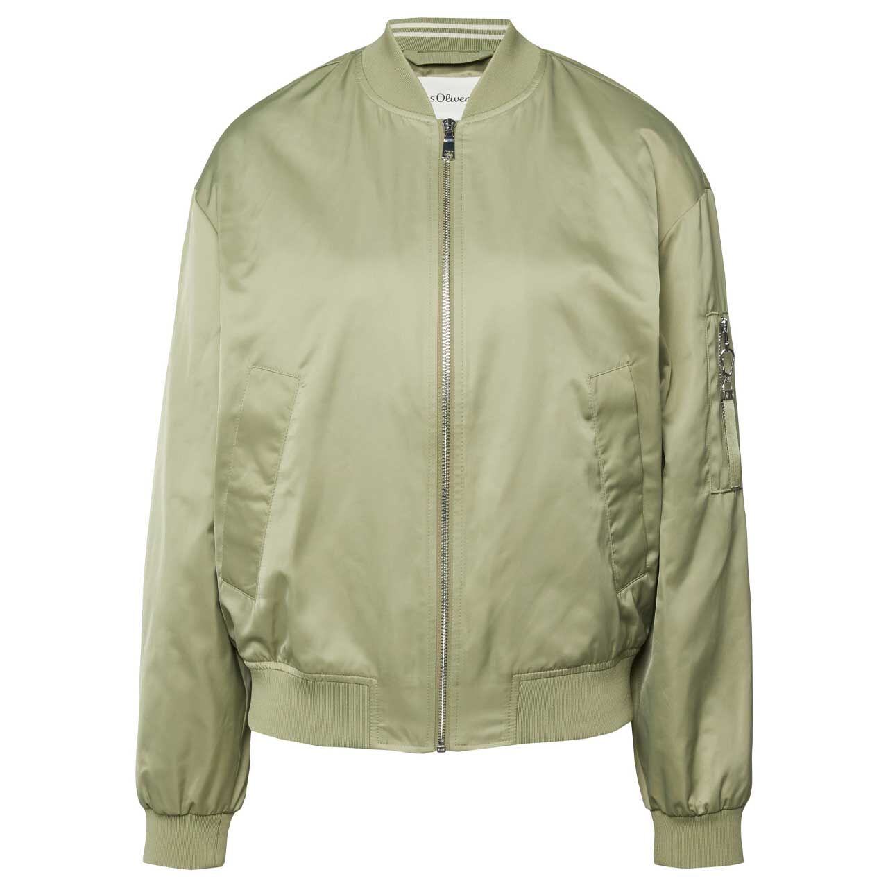 s.Oliver Damen Jacke Bomber Jacket green tea