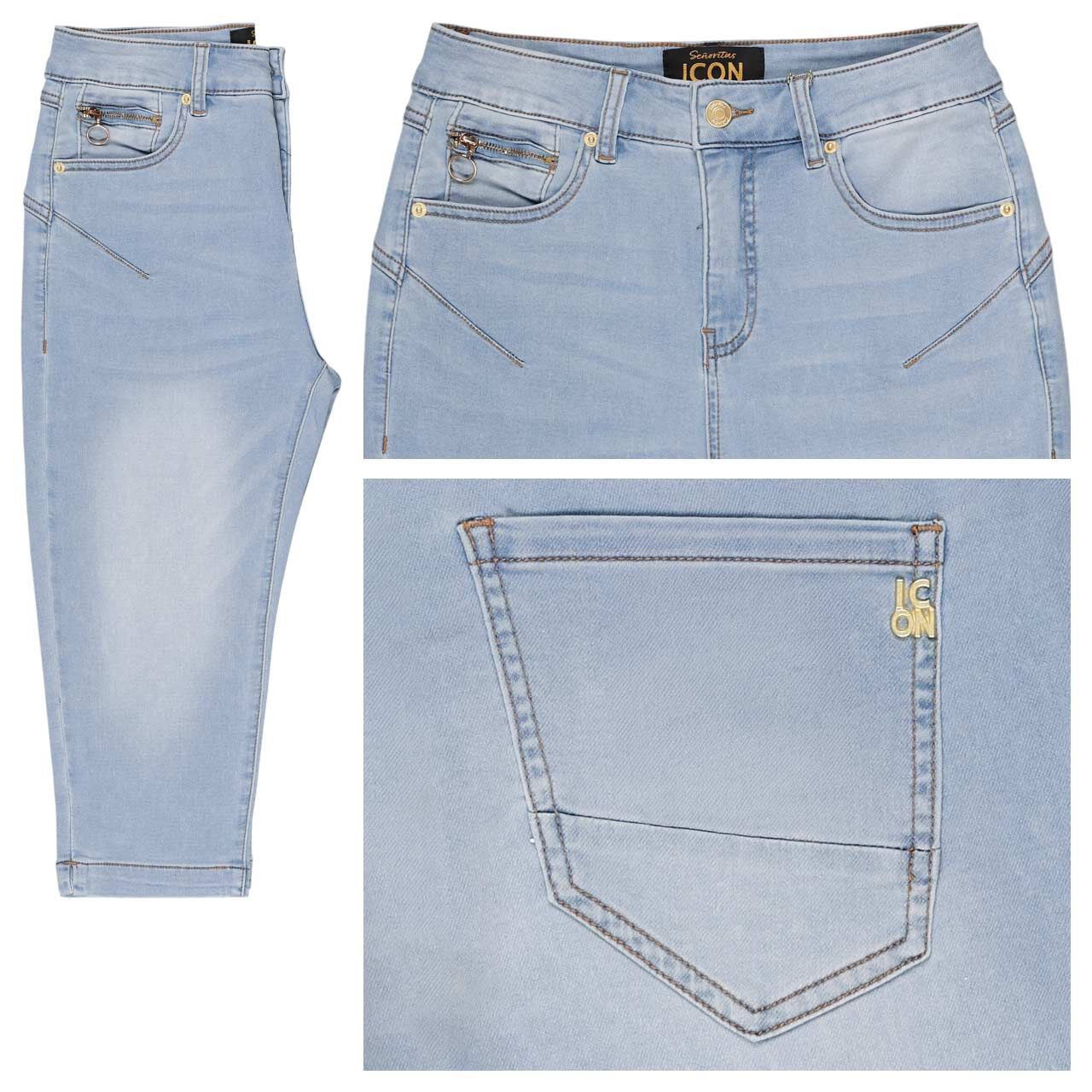 Senoritas ICON California Sunrise Capri Jeans light stone