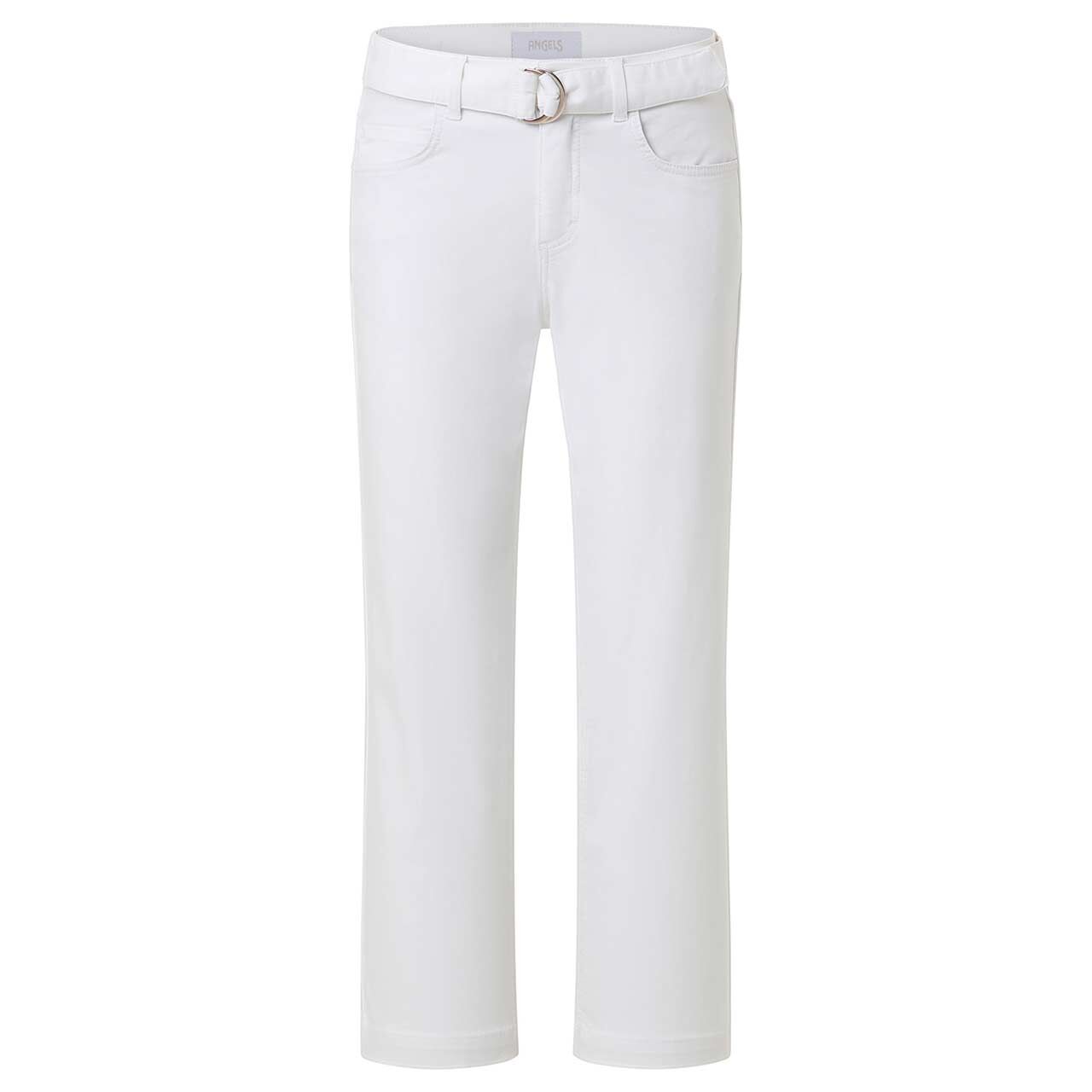 Stretch Damen 7/8 Jeans Linn City von Angels in Weiß, Vorderansicht