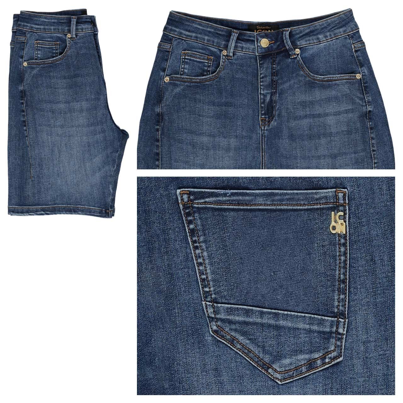 Senoritas ICON Kingston Jeans Shorts frizzy mid blue