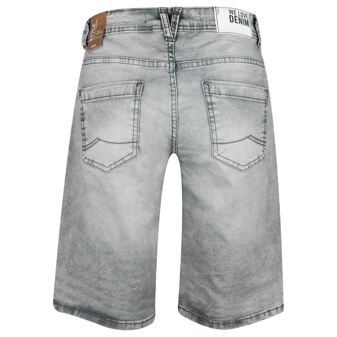 Cecil Scarlett Jeans Shorts grey washed