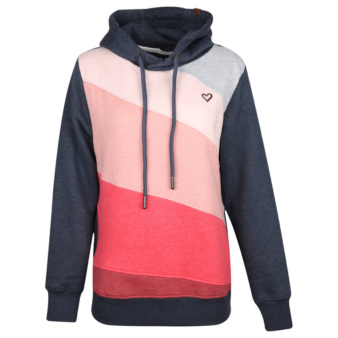 Alife and Kickin Damen Hoodie Sweatshirt Leni A coral melange