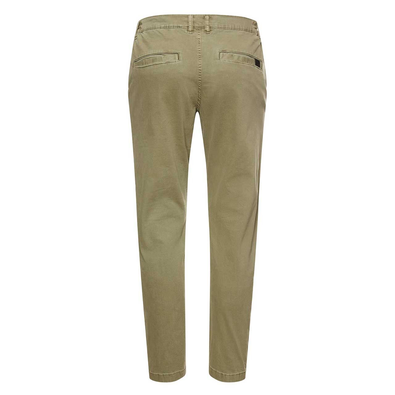 Herren Baumwollhose Houston von Camel active in Olivgrün, Rückansicht