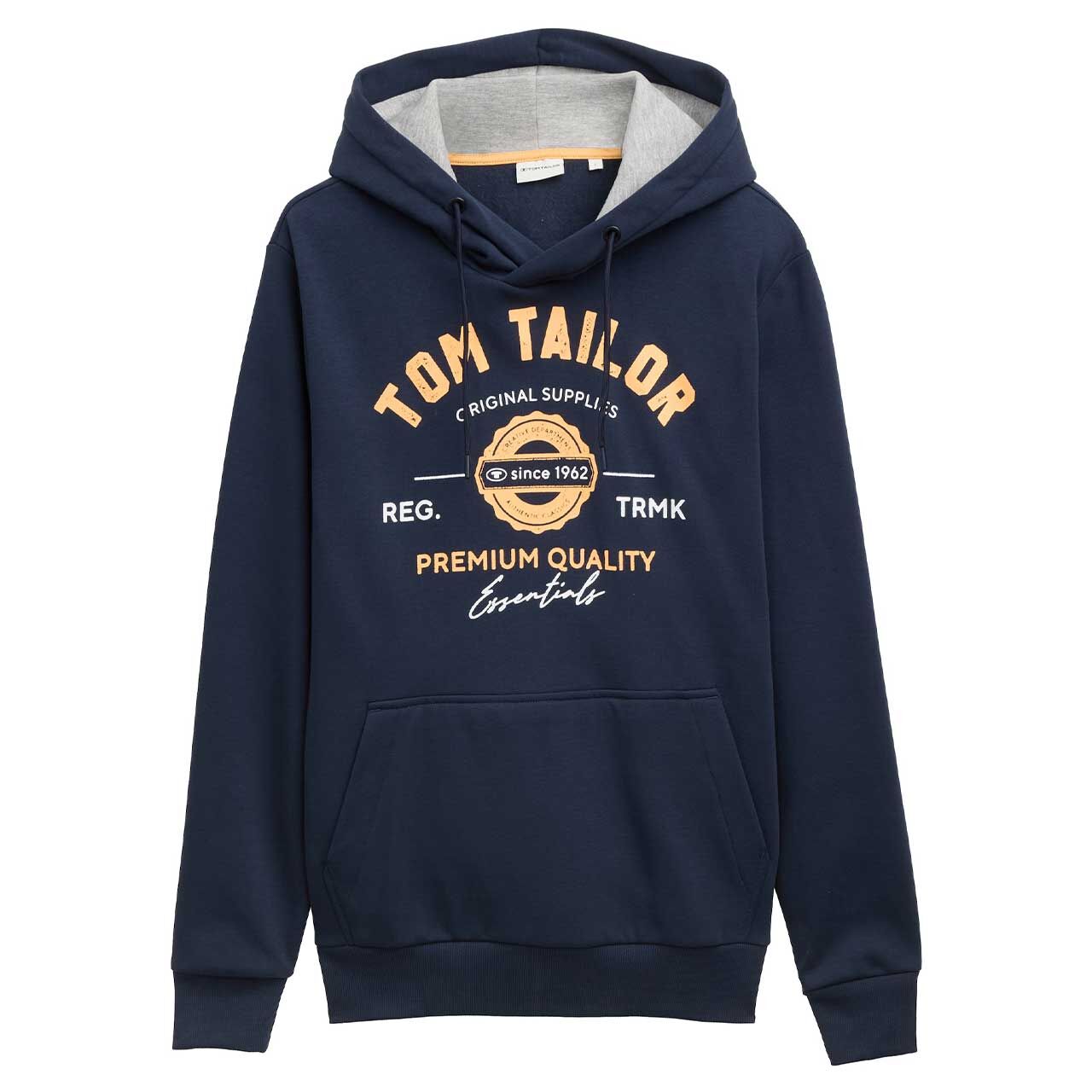 Tom Tailor Herren Hoodie Sweatshirt dark blue