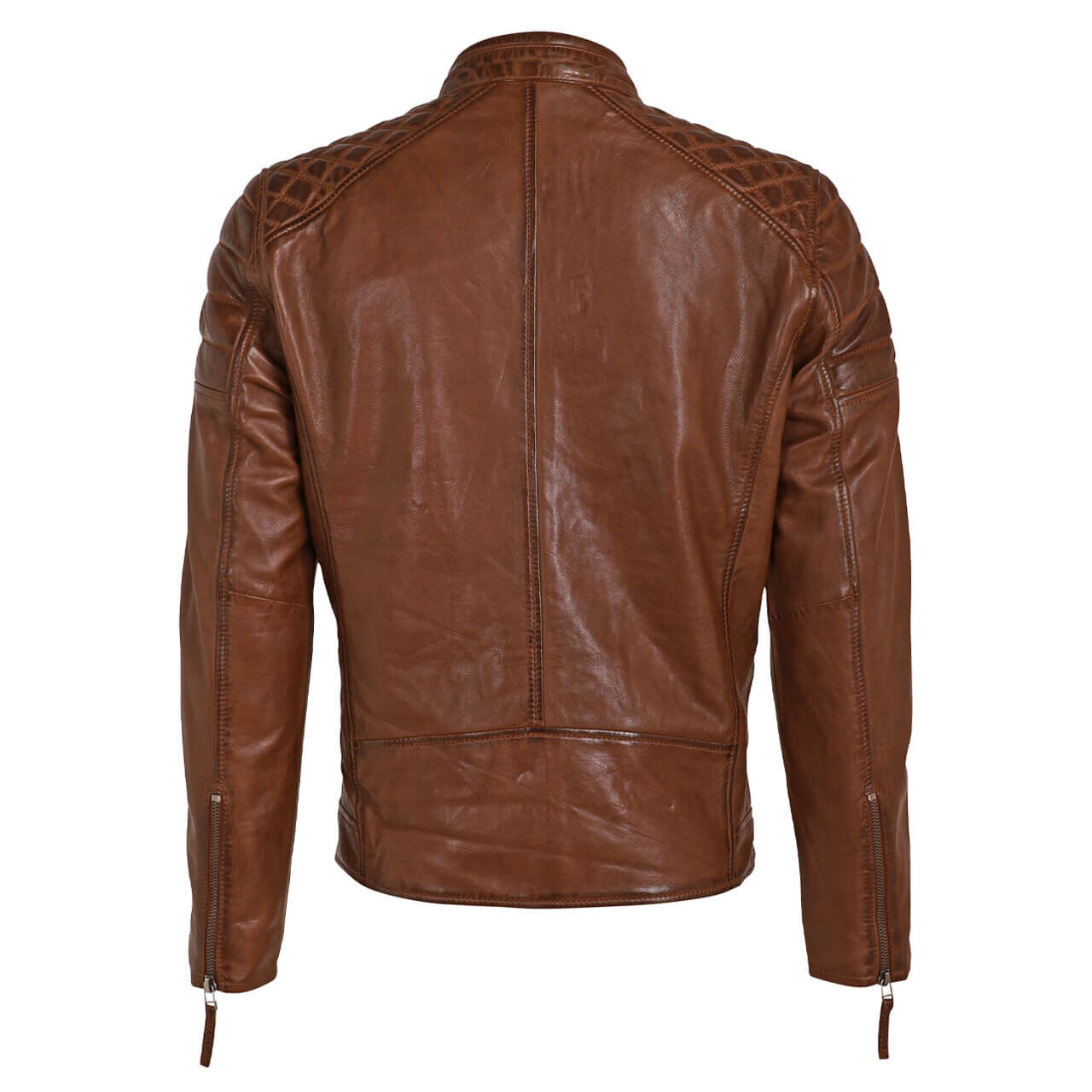 Mauritius Herren Lederjacke Donnie dark cognac