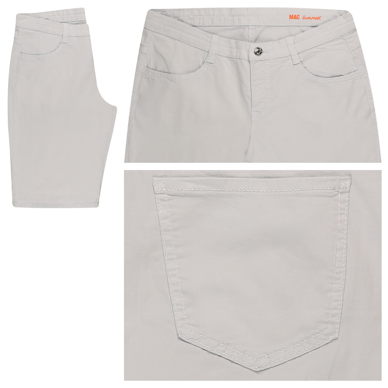 MAC Shorty Baumwollhose cool blue summer