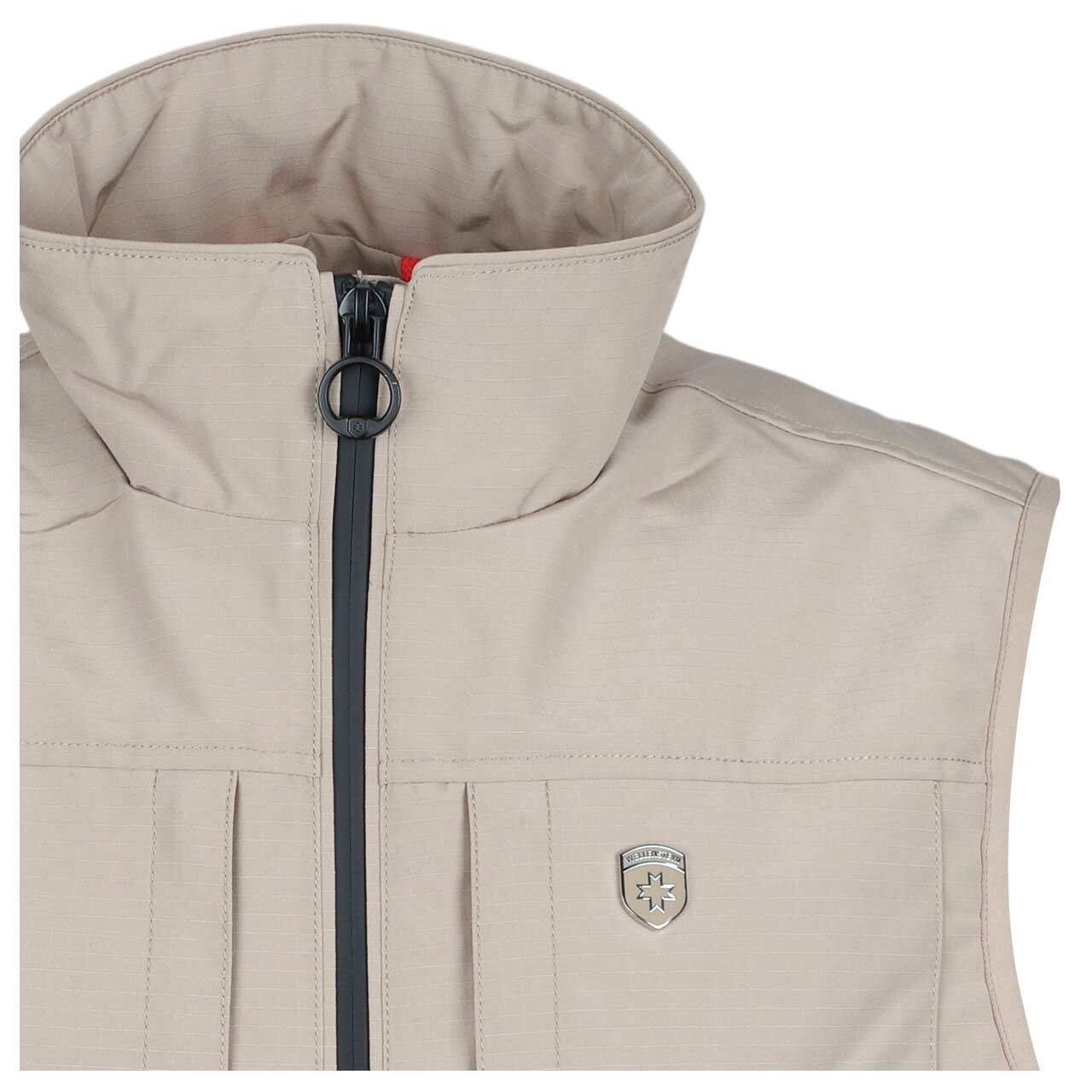 Herren Weste Cyber Vest Men von Wellensteyn in Beige, detaillierte Vorderansicht