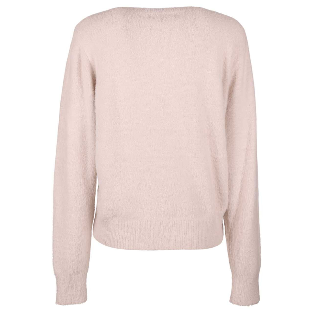 Damen Pullover Fuzzy Sweater von Red Button in Hellbeige, Rückansicht