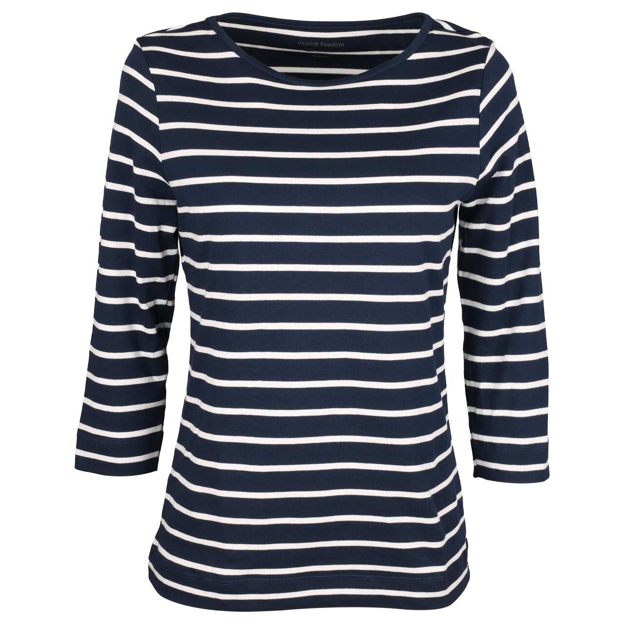 Munich Freedom Damen 3/4 Arm Shirt marineblue/offwhite