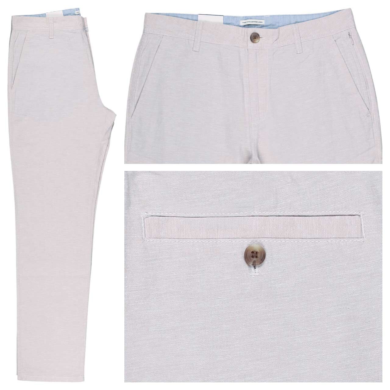 Tom Tailor Leinen Chinohose cashew beige chambray