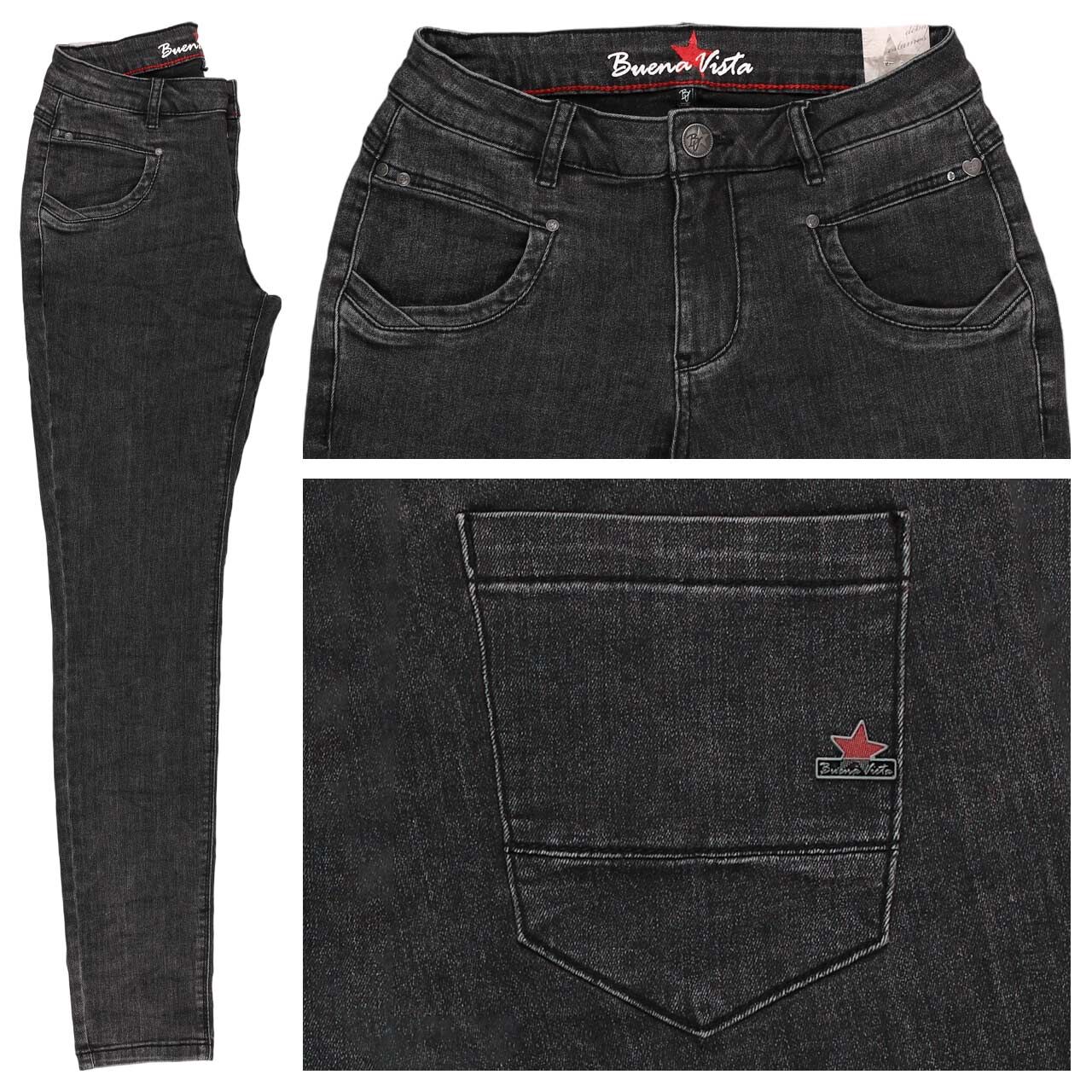 Buena Vista Anna C Stretch Denim Jeans black denim