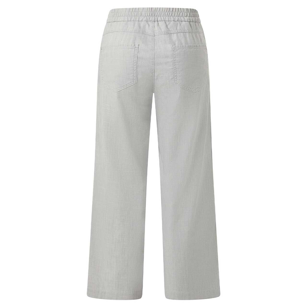 Damen Linn Jump 7/8 Baumwollhose in Hellgrau, Rückansicht