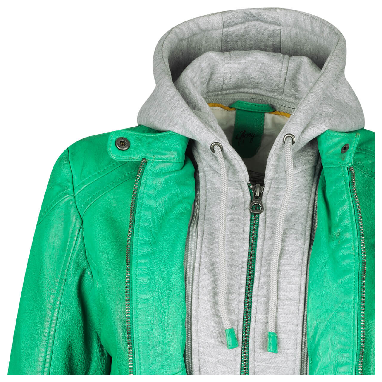 Gipsy Allie Damen Lederjacke green