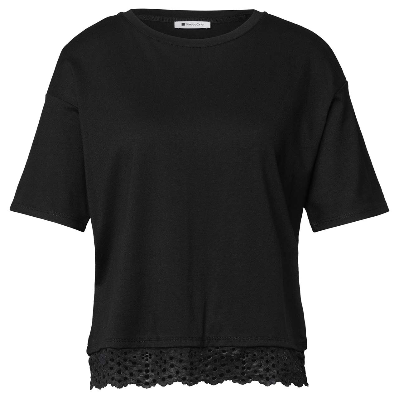 Street One Damen T-Shirt Lace black
