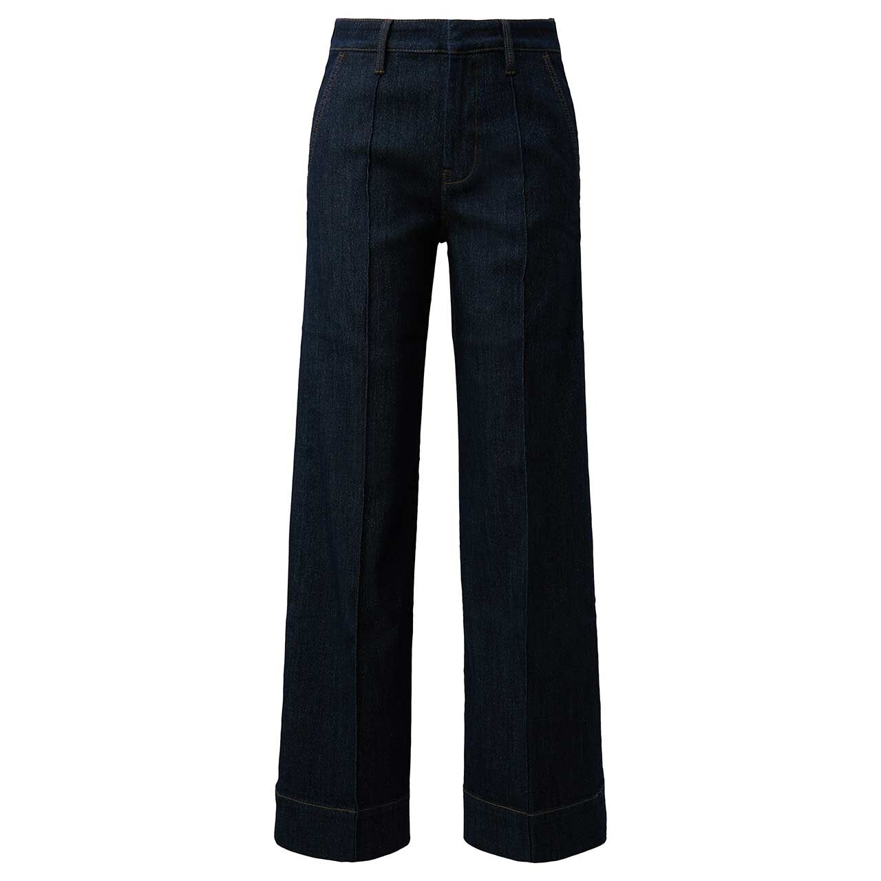 Pantalón S.Oliver Para Mujer | Corte Ancho Y Cintura Alta Elástica | Tela Sarga Ligera