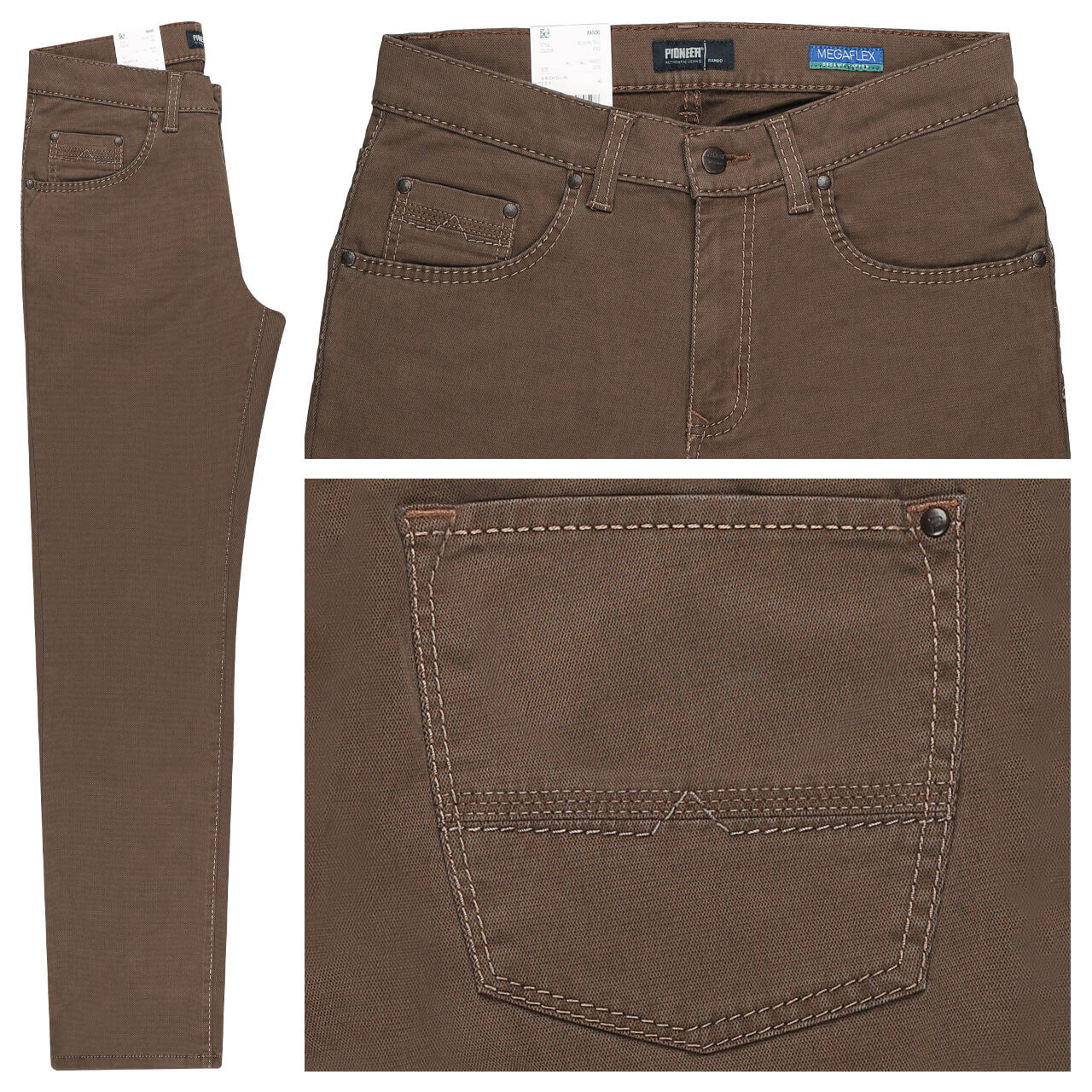 Pioneer Rando Jeans Megaflex brown