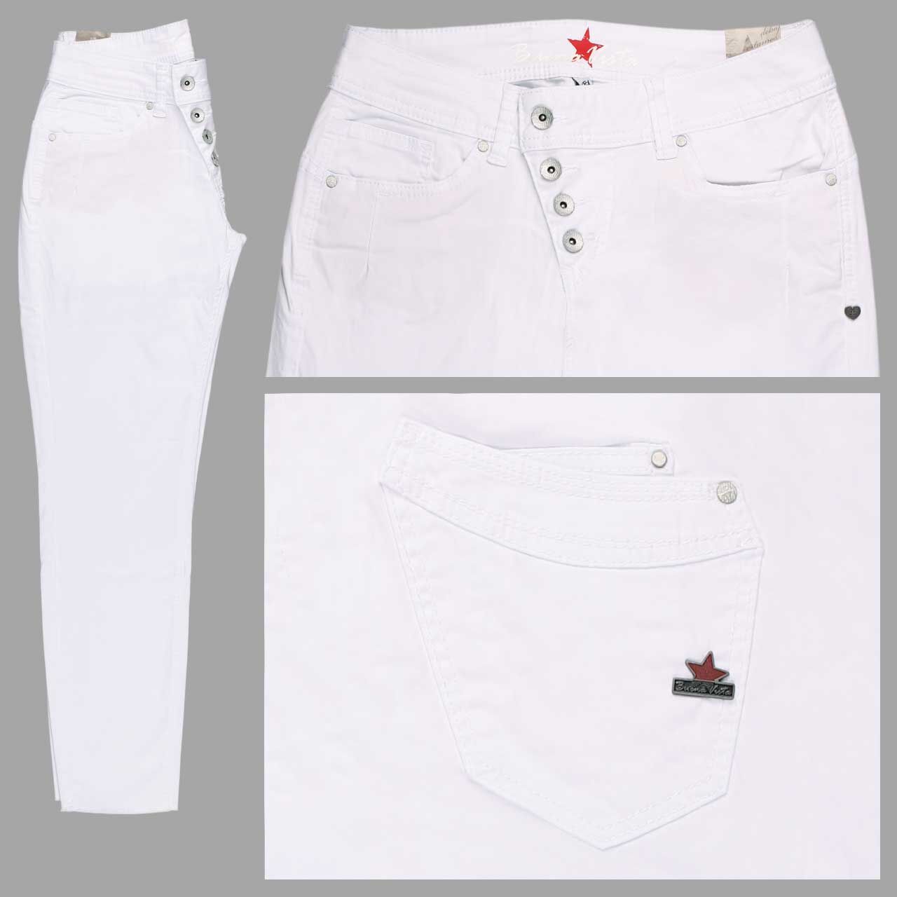 Buena Vista Malibu 7/8 Stretch Twill Baumwollhose classic white fringe